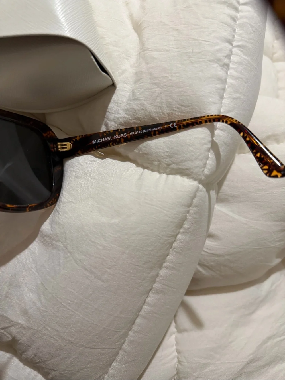 Michael Kors Women's Tortoiseshell Square Sunglasses - Dark Brown Lenses